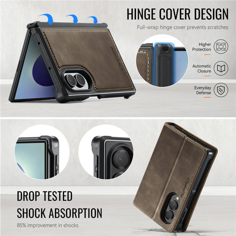 CaseMe Samsung Galaxy Z Fold8 2-in-1 Magnetic Wallet Case