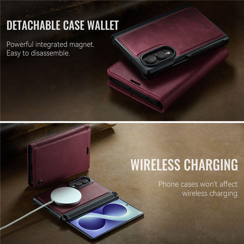 CaseMe Samsung Galaxy Z Fold8 2-in-1 Magnetic Wallet Case