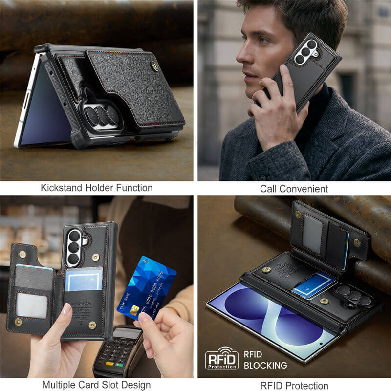 CaseMe Samsung Galaxy Z Fold8 Ultra RFID Blocking Card Holder Case