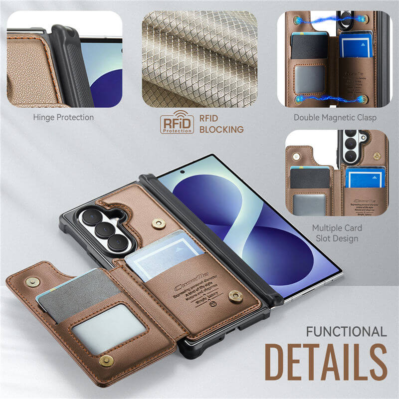 CaseMe Samsung Galaxy Z Fold8 Ultra RFID Blocking Card Holder Case