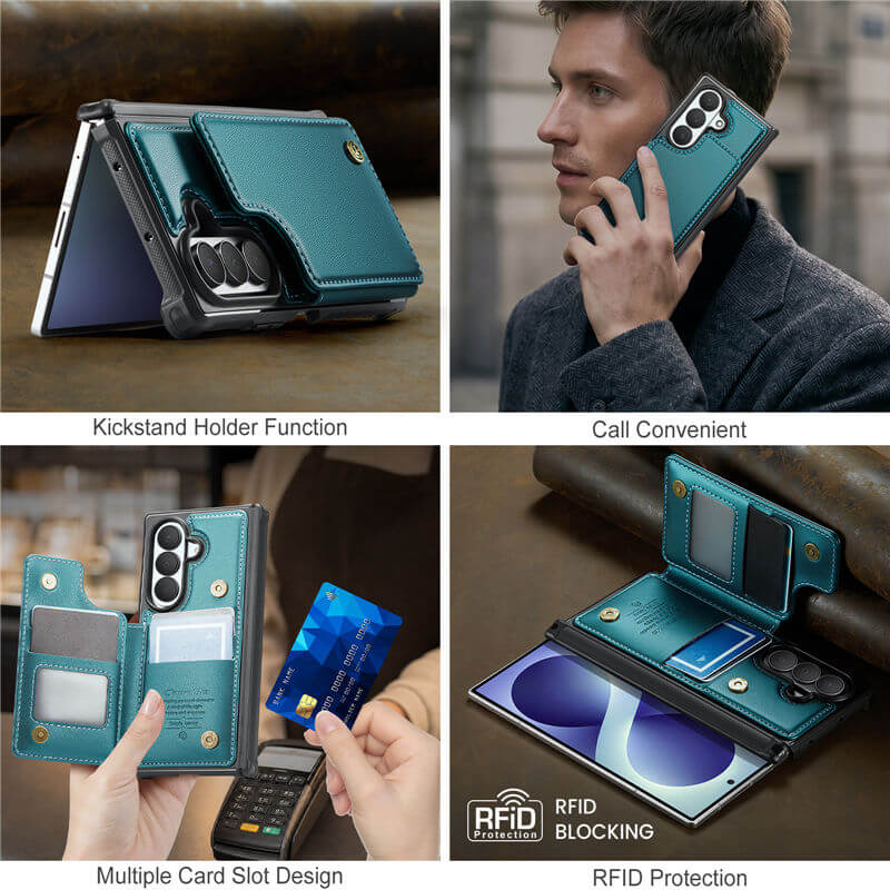 CaseMe Samsung Galaxy Z Fold8 Ultra RFID Blocking Card Holder Case