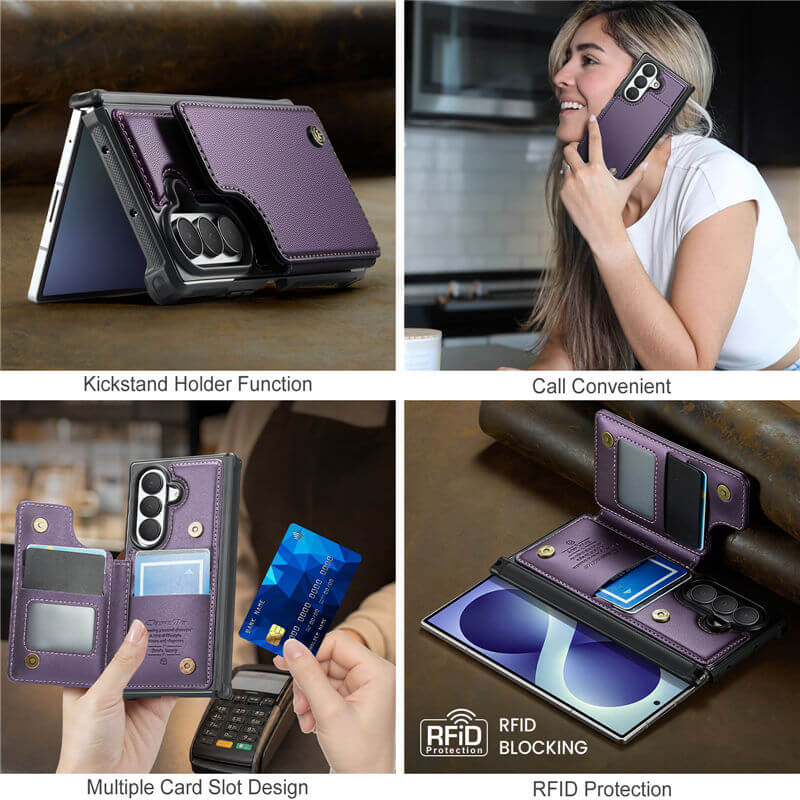CaseMe Samsung Galaxy Z Fold8 Ultra RFID Blocking Card Holder Case