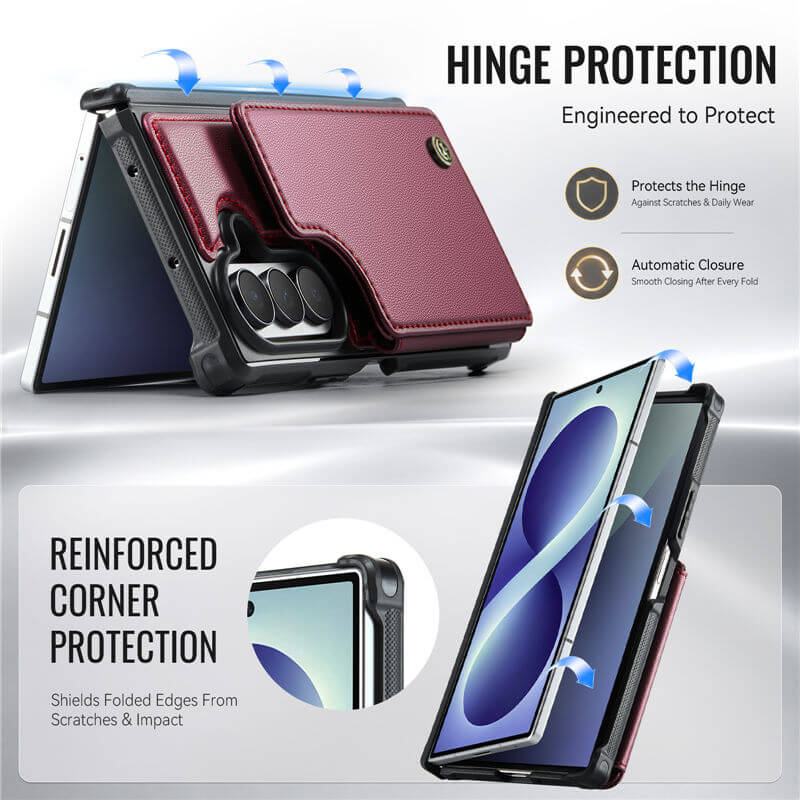 CaseMe Samsung Galaxy Z Fold8 Ultra RFID Blocking Card Holder Case