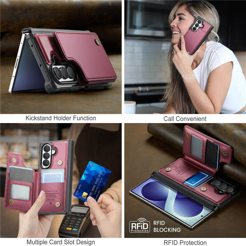 CaseMe Samsung Galaxy Z Fold8 Ultra RFID Blocking Card Holder Case