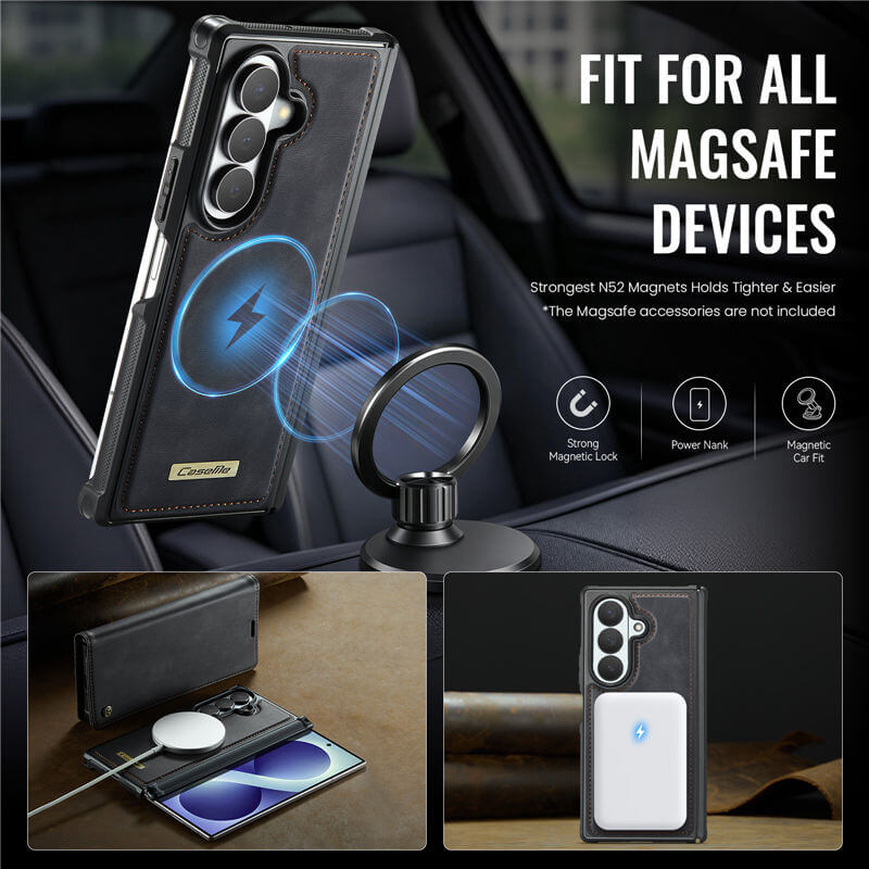 CaseMe Samsung Galaxy Z Fold8 Ultra 2-in-1 Magnetic Wallet Case