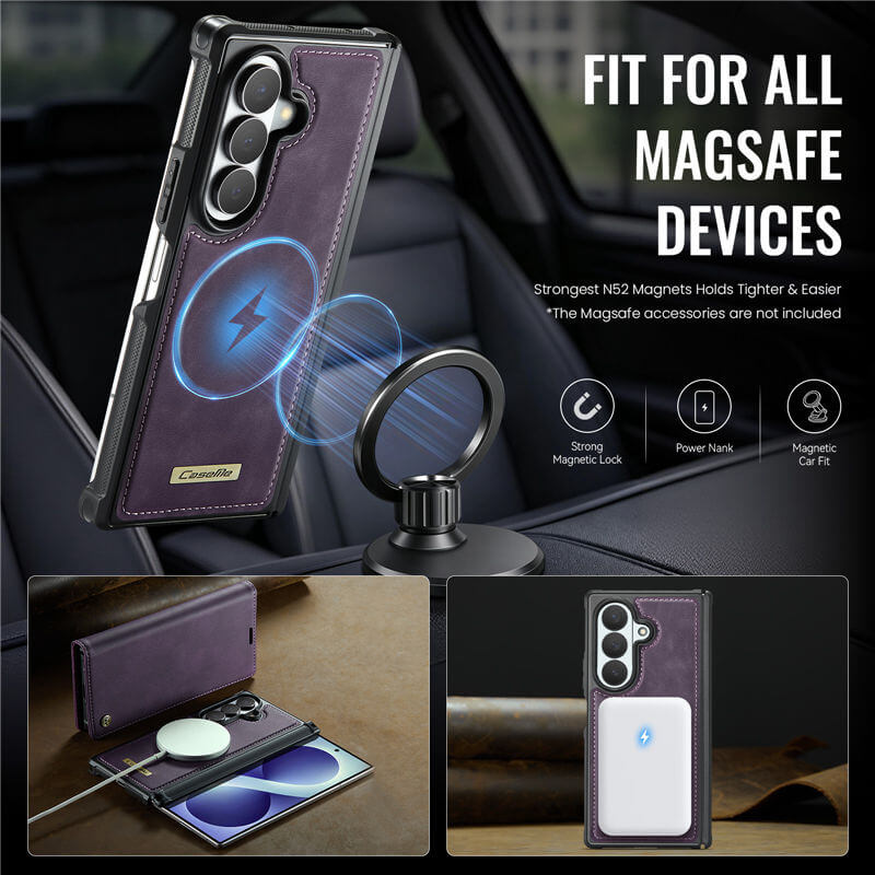 CaseMe Samsung Galaxy Z Fold8 Ultra 2-in-1 Magnetic Wallet Case