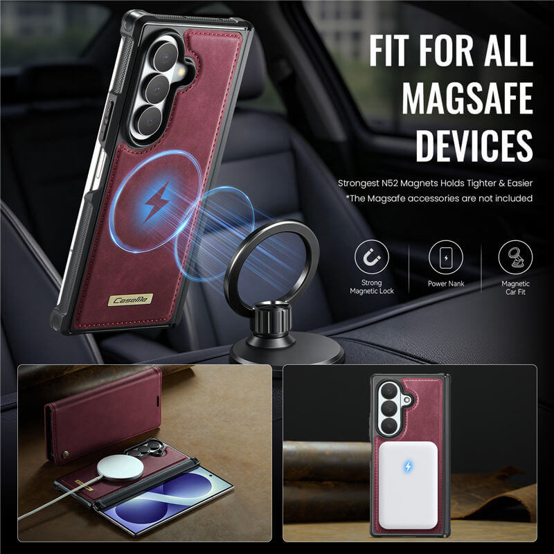 CaseMe Samsung Galaxy Z Fold8 Ultra 2-in-1 Magnetic Wallet Case
