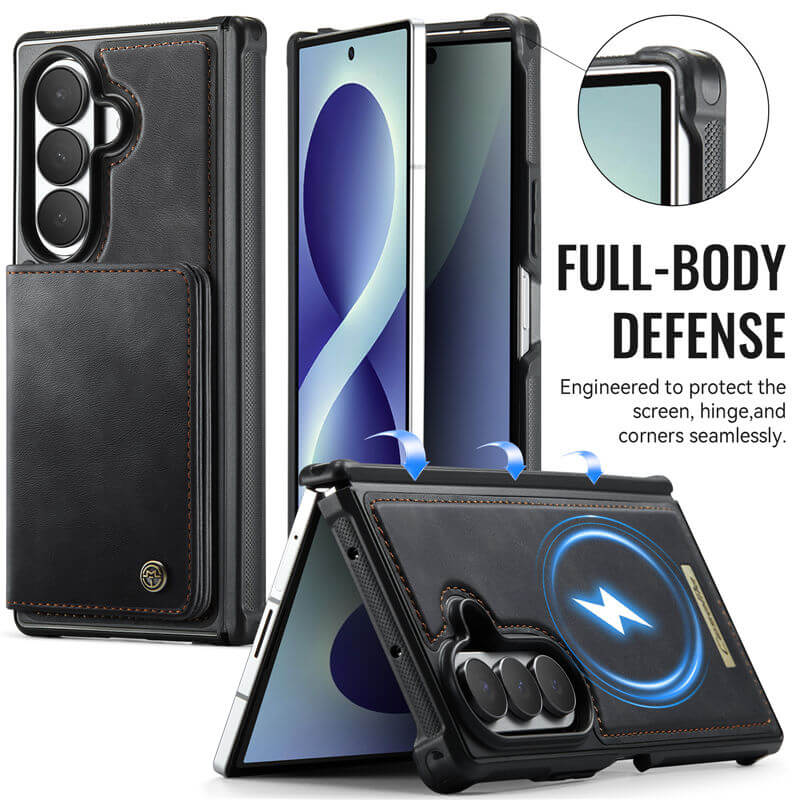 CaseMe Samsung Galaxy Z Fold8 Ultra Detachable Magnetic Wallet Case