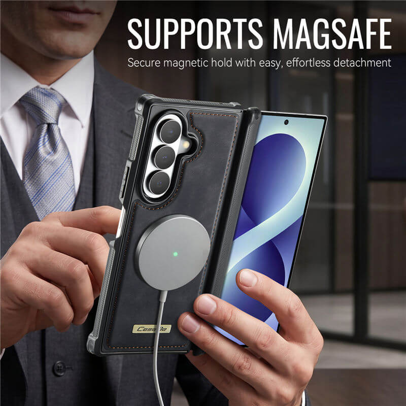 CaseMe Samsung Galaxy Z Fold8 Ultra Detachable Magnetic Wallet Case