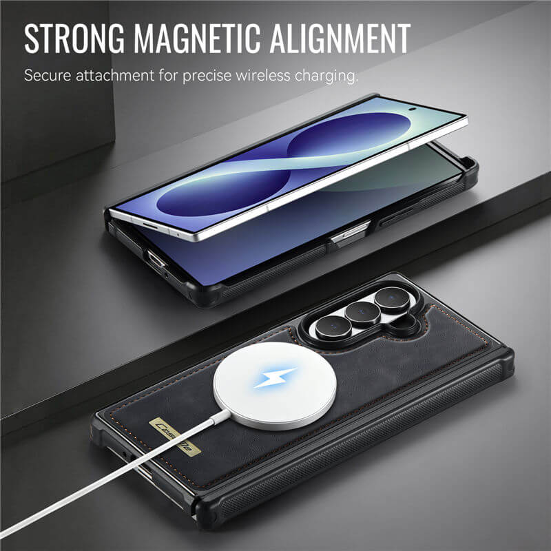 CaseMe Samsung Galaxy Z Fold8 Ultra Detachable Magnetic Wallet Case