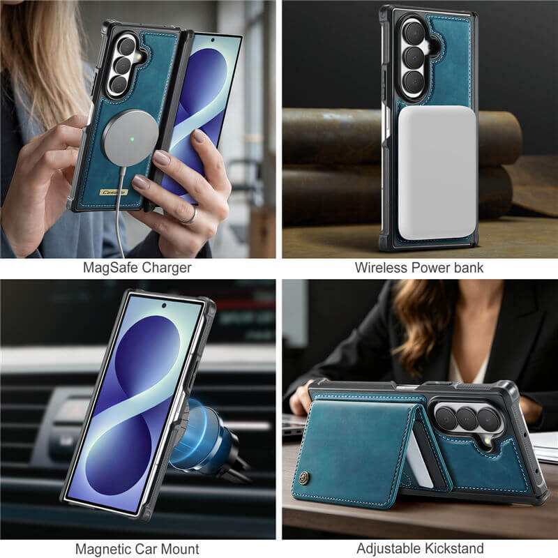 CaseMe Samsung Galaxy Z Fold8 Ultra Detachable Magnetic Wallet Case