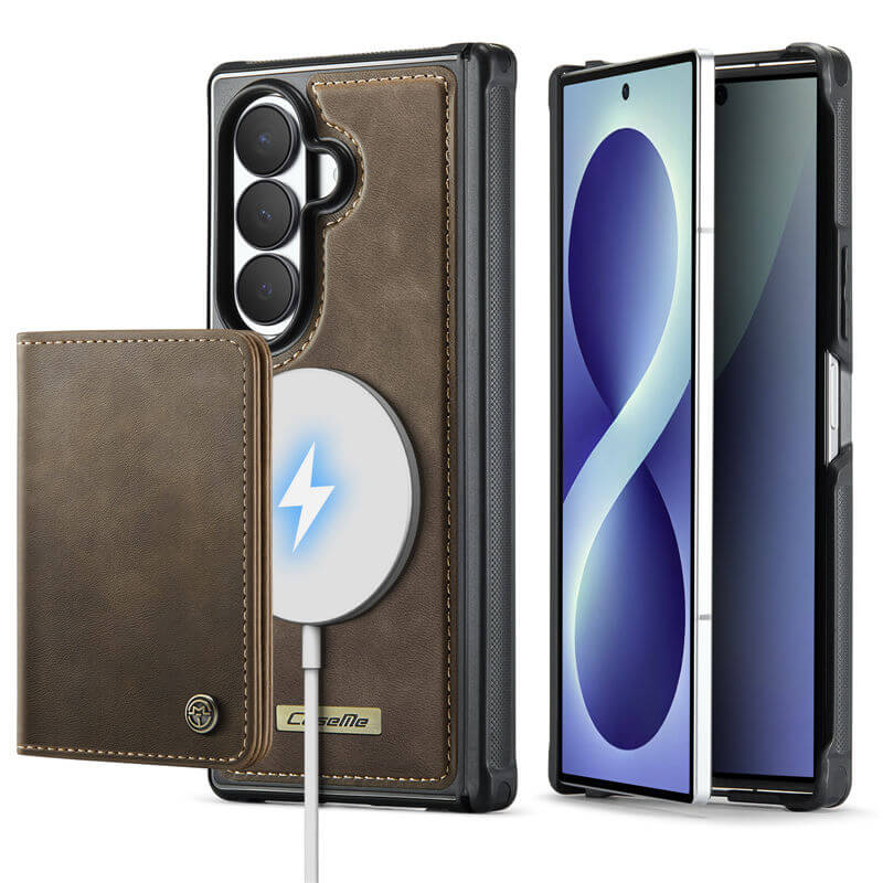 CaseMe Samsung Galaxy Z Fold8 Ultra Detachable Magnetic Wallet Case