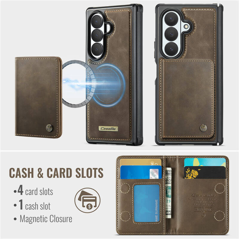 CaseMe Samsung Galaxy Z Fold8 Ultra Detachable Magnetic Wallet Case