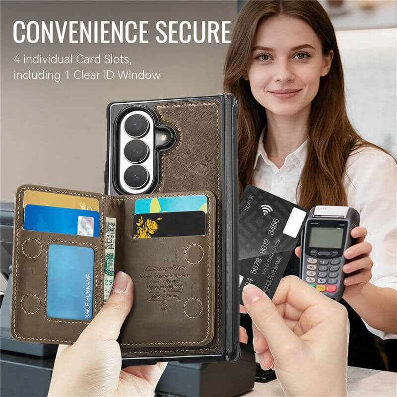 CaseMe Samsung Galaxy Z Fold8 Ultra Detachable Magnetic Wallet Case