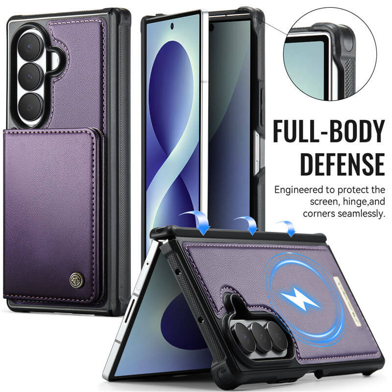 CaseMe Samsung Galaxy Z Fold8 Ultra Detachable Magnetic Wallet Case