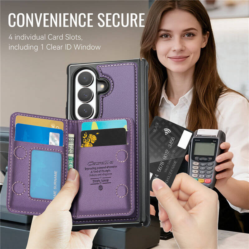 CaseMe Samsung Galaxy Z Fold8 Ultra Detachable Magnetic Wallet Case