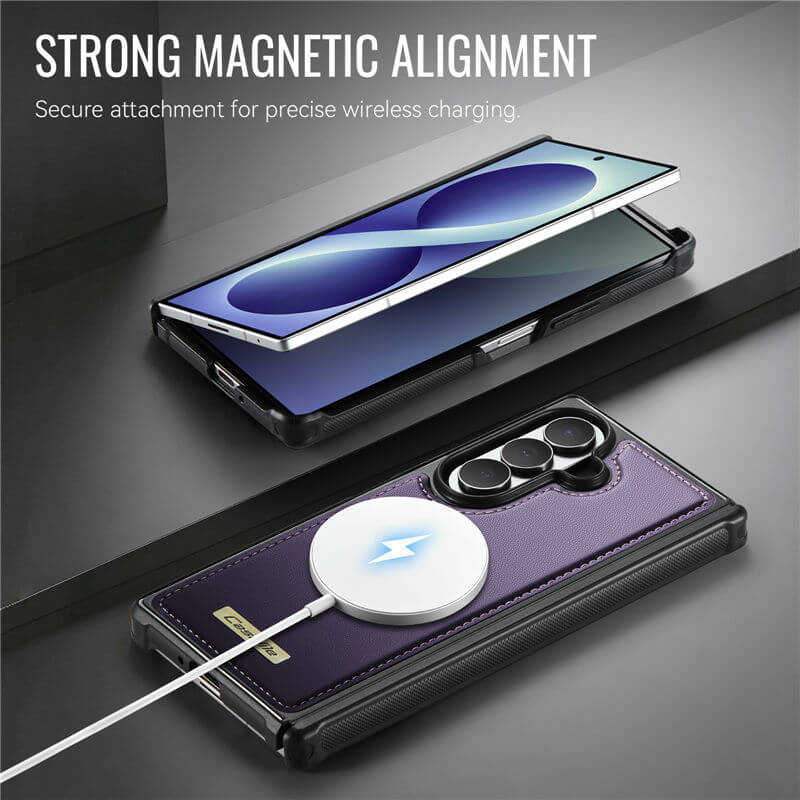 CaseMe Samsung Galaxy Z Fold8 Ultra Detachable Magnetic Wallet Case