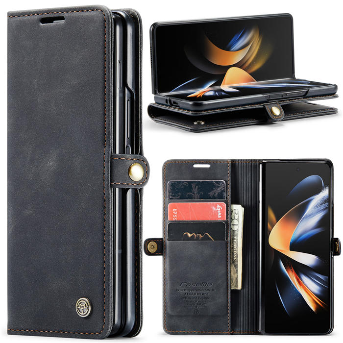 CaseMe Samsung Galaxy Z Fold4 Wallet Kickstand Magnetic Flip Case