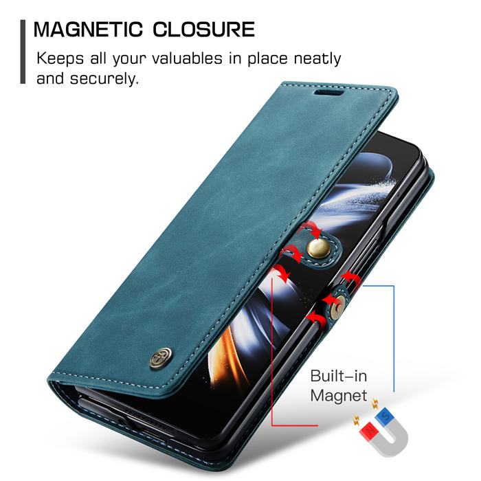 CaseMe Samsung Galaxy Z Fold4 Wallet Kickstand Magnetic Flip Case