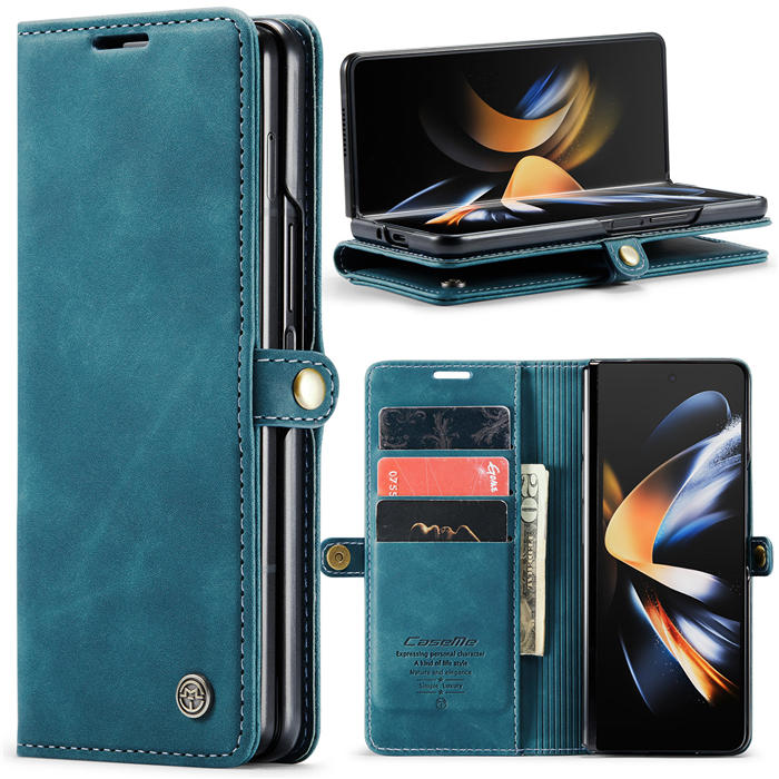 CaseMe Samsung Galaxy Z Fold4 Wallet Kickstand Magnetic Flip Case