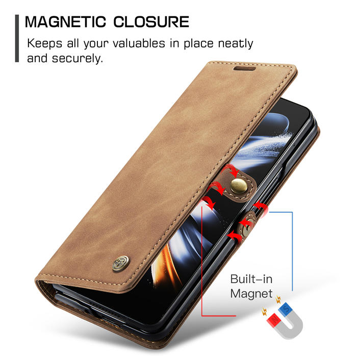 CaseMe Samsung Galaxy Z Fold4 Wallet Kickstand Magnetic Flip Case