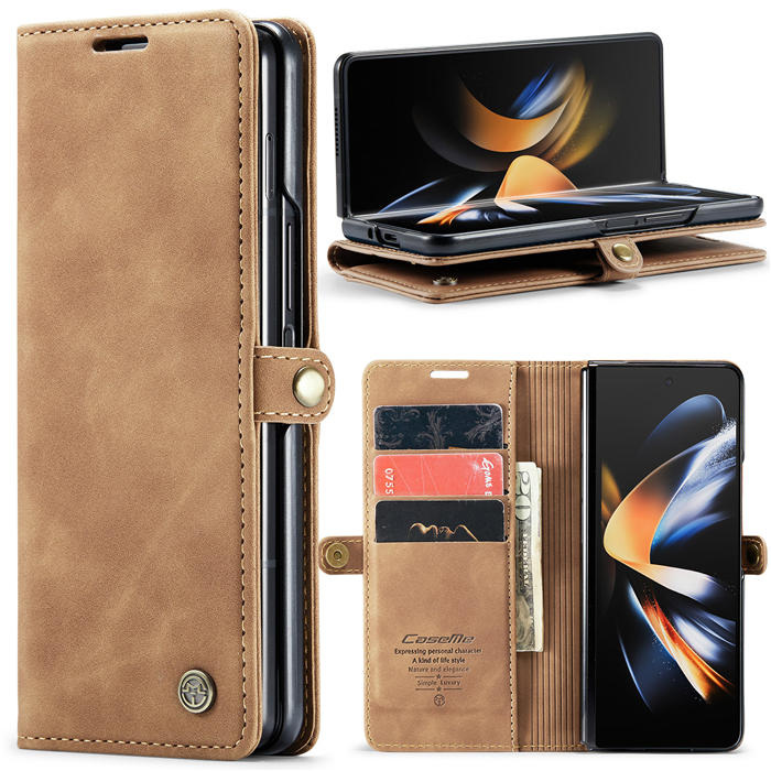 CaseMe Samsung Galaxy Z Fold4 Wallet Kickstand Magnetic Flip Case