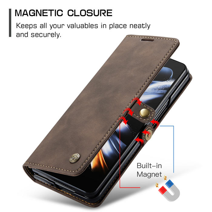 CaseMe Samsung Galaxy Z Fold4 Wallet Kickstand Magnetic Flip Case