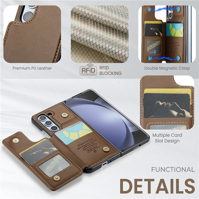 CaseMe Samsung Galaxy Z Fold5 RFID Blocking Card Holder Case