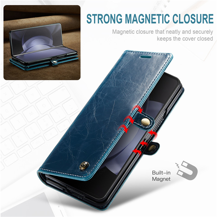 CaseMe Samsung Galaxy Z Fold 5 Luxury Wallet Magnetic Case