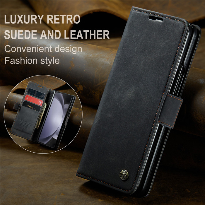 CaseMe Samsung Galaxy Z Fold 5 Wallet Suede Leather Case