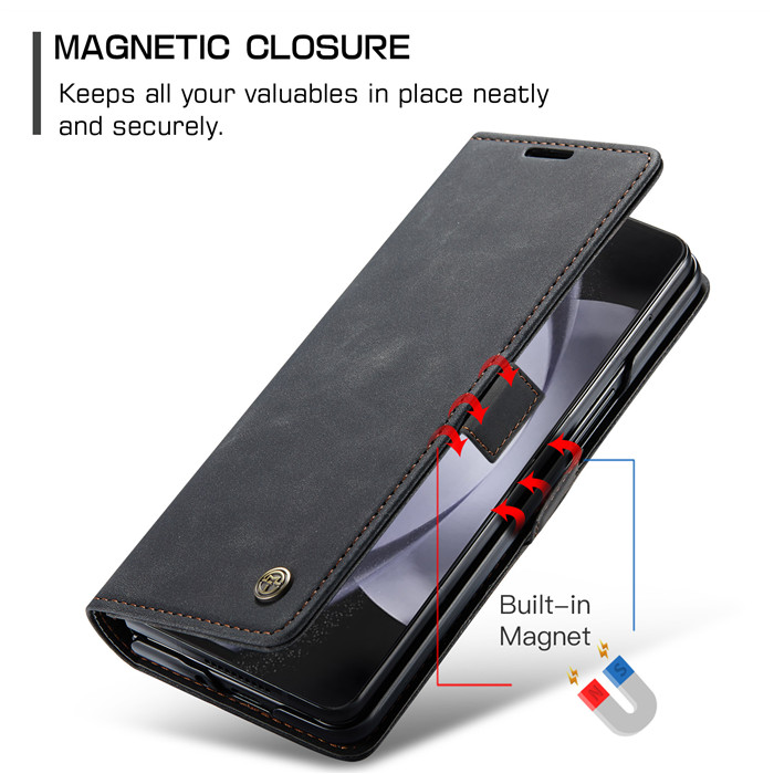 CaseMe Samsung Galaxy Z Fold 5 Wallet Suede Leather Case