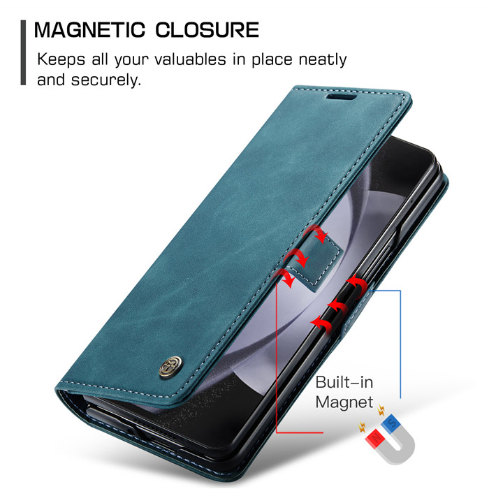 CaseMe Samsung Galaxy Z Fold 5 Wallet Suede Leather Case