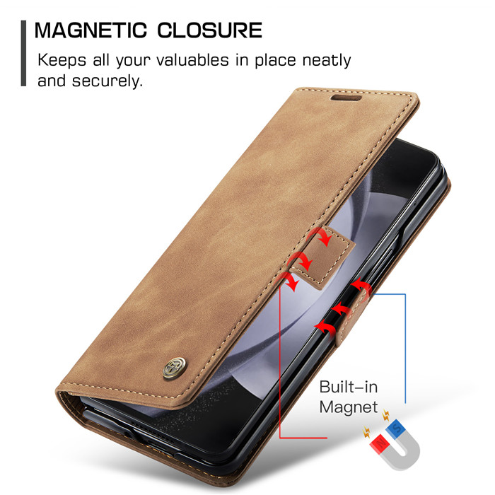 CaseMe Samsung Galaxy Z Fold 5 Wallet Suede Leather Case