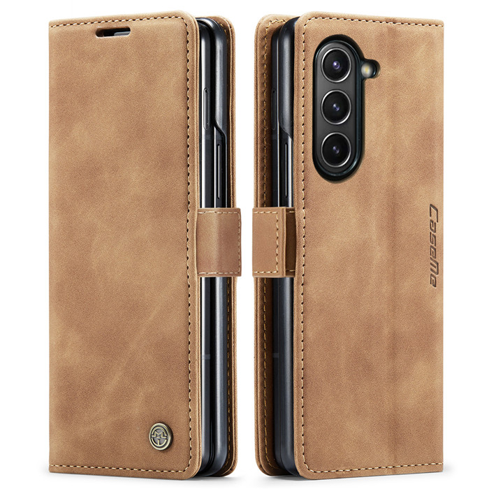 CaseMe Samsung Galaxy Z Fold 5 Wallet Suede Leather Case