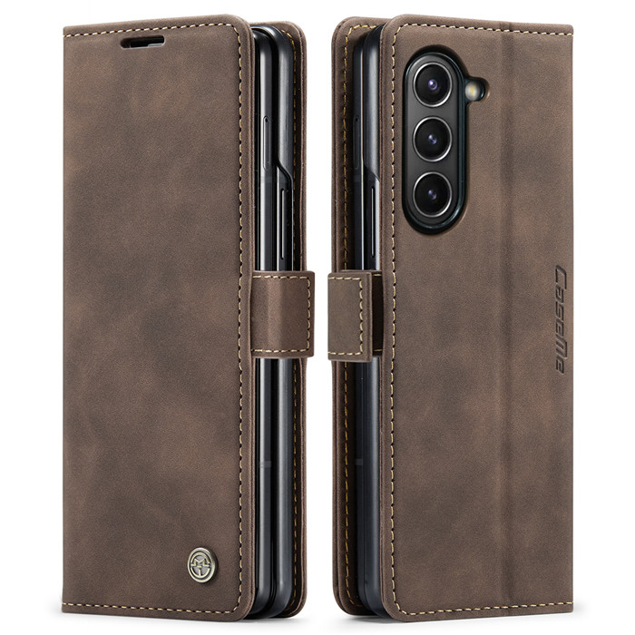 CaseMe Samsung Galaxy Z Fold 5 Wallet Suede Leather Case