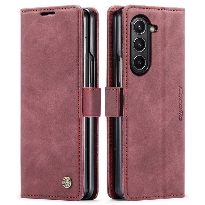 CaseMe Samsung Galaxy Z Fold 5 Wallet Suede Leather Case