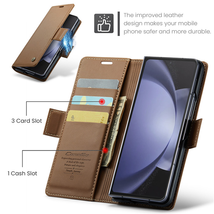 CaseMe Samsung Galaxy Z Fold 5 Wallet RFID Blocking Case