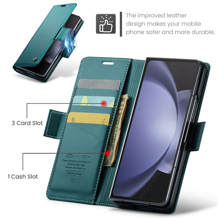 CaseMe Samsung Galaxy Z Fold 5 Wallet RFID Blocking Case