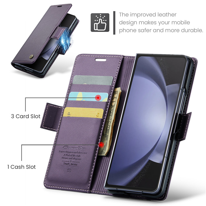 CaseMe Samsung Galaxy Z Fold 5 Wallet RFID Blocking Case