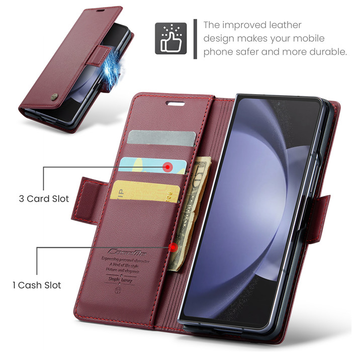 CaseMe Samsung Galaxy Z Fold 5 Wallet RFID Blocking Case