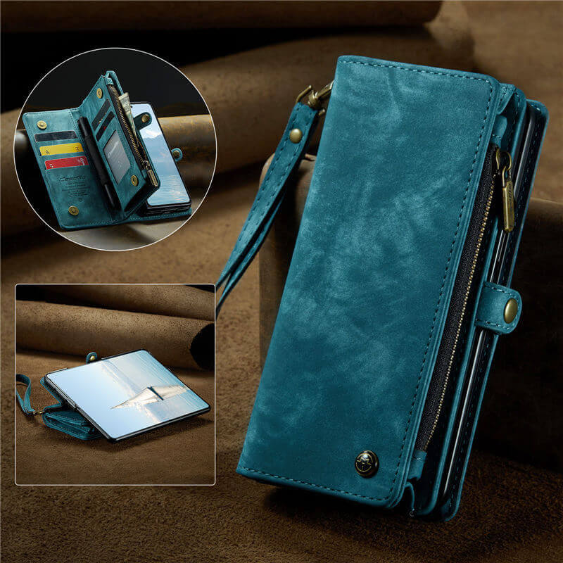 CaseMe Samsung Galaxy Z Fold7 Wallet Case with Wrist Strap