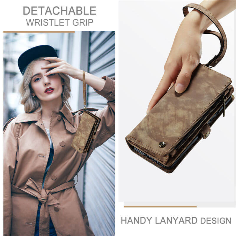 CaseMe Samsung Galaxy Z Fold7 Wallet Case with Wrist Strap