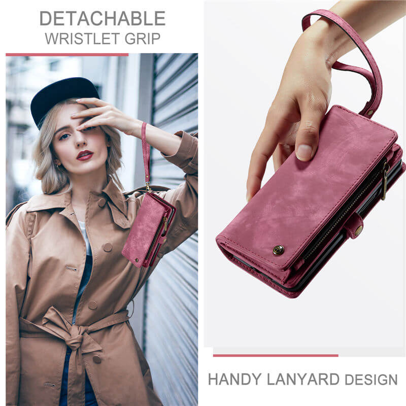 CaseMe Samsung Galaxy Z Fold7 Wallet Case with Wrist Strap