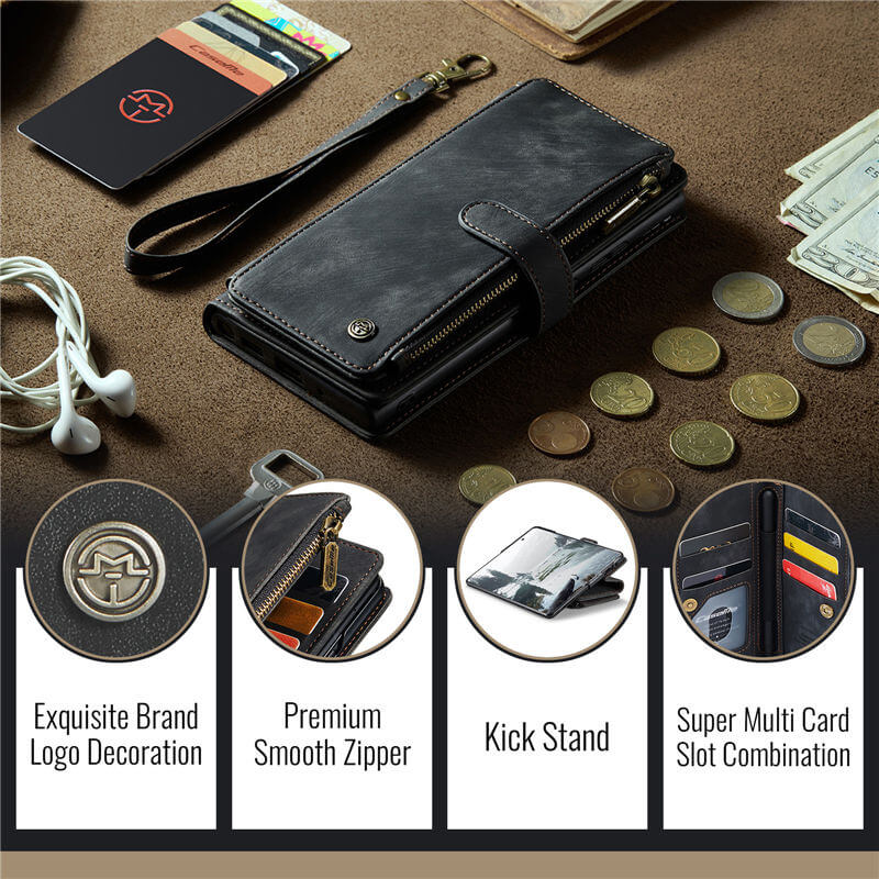 CaseMe Samsung Galaxy Z Fold7 Wallet Case with Wrist Strap
