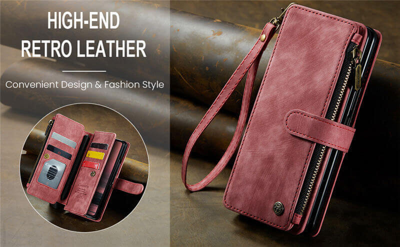 CaseMe Samsung Galaxy Z Fold7 Wallet Case with Wrist Strap