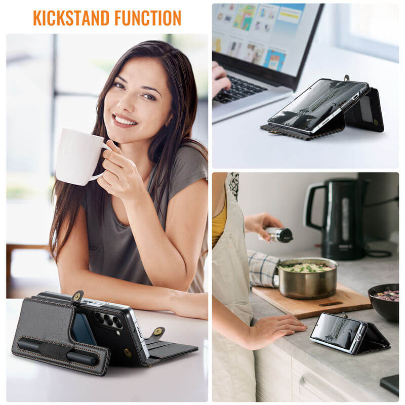 CaseMe Samsung Galaxy Z Fold7 Wallet RFID Blocking Kickstand Case