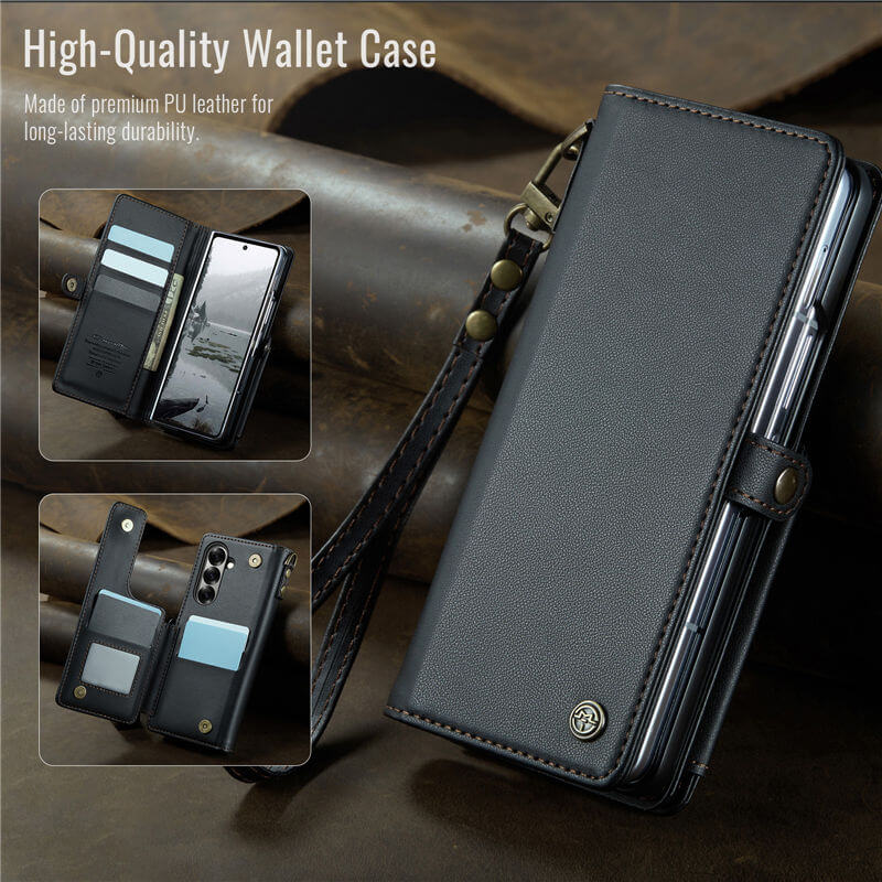CaseMe Samsung Galaxy Z Fold7 Wallet RFID Blocking Kickstand Case