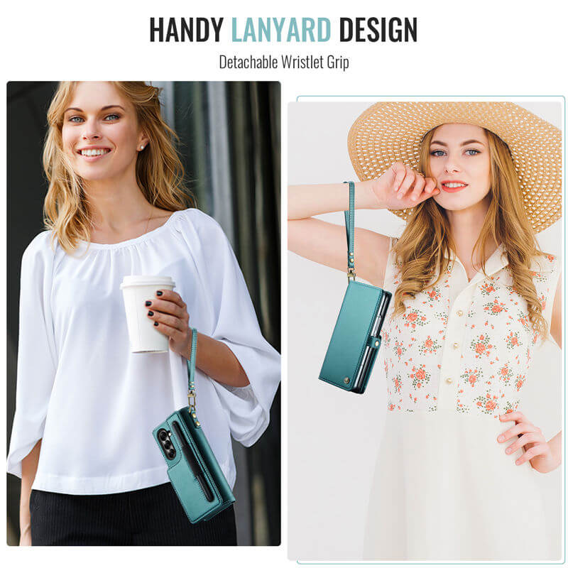 CaseMe Samsung Galaxy Z Fold7 Wallet RFID Blocking Kickstand Case