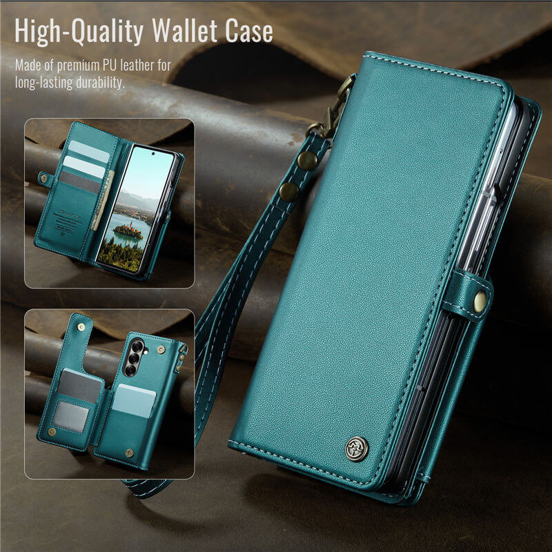 CaseMe Samsung Galaxy Z Fold7 Wallet RFID Blocking Kickstand Case