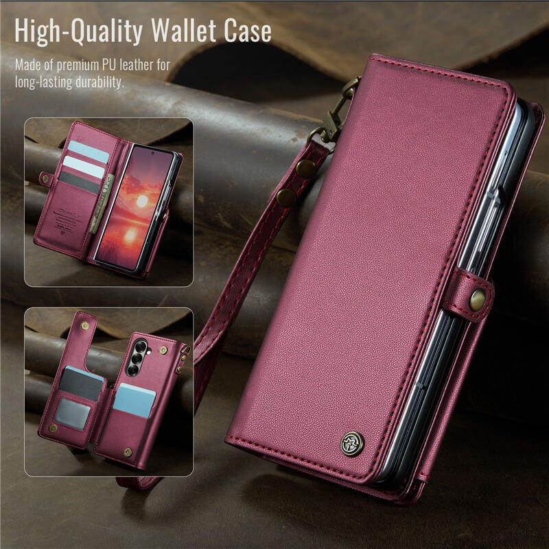 CaseMe Samsung Galaxy Z Fold7 Wallet RFID Blocking Kickstand Case
